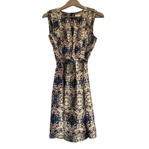 Olive & Oak fit & flare midi dress, light, soft  satin feel